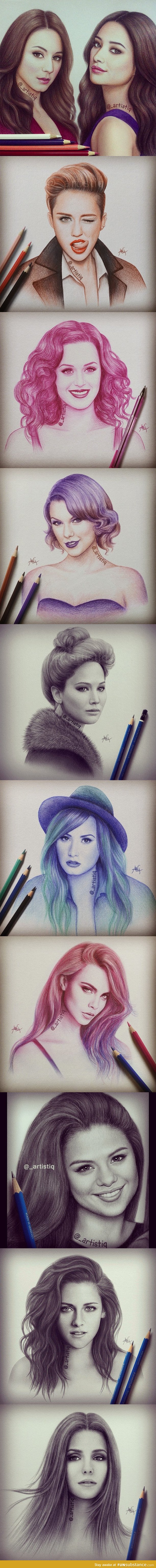 Celebrity Drawings by Artistiq