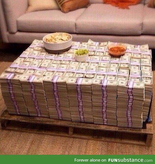I couldn't afford a table