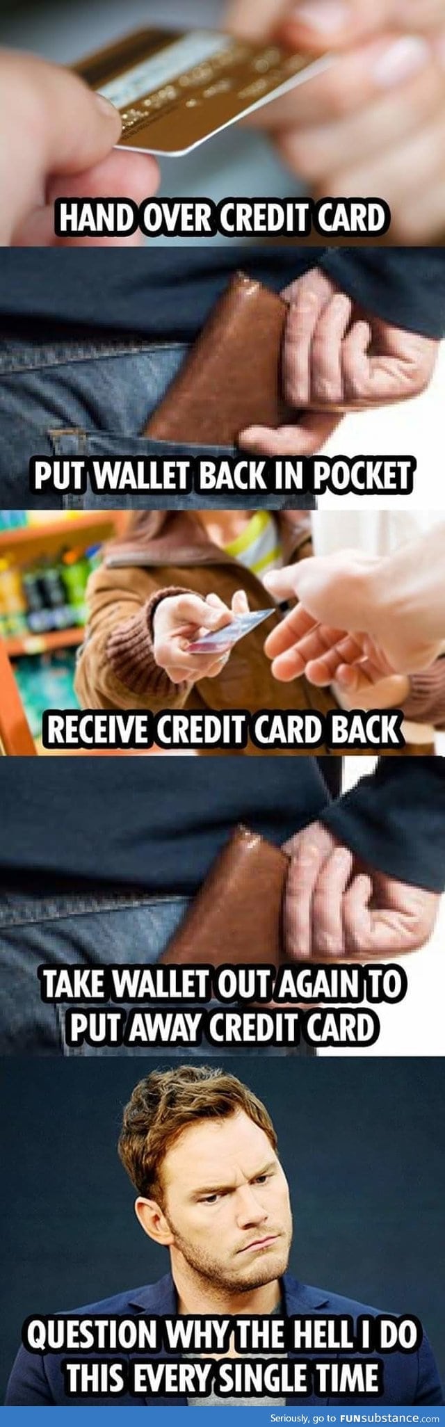 You unknowingly do this when making payments with your credit card