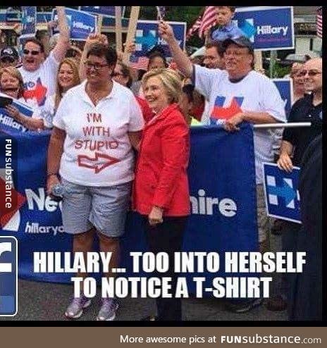 I wish I could meet Hillary just to do this.