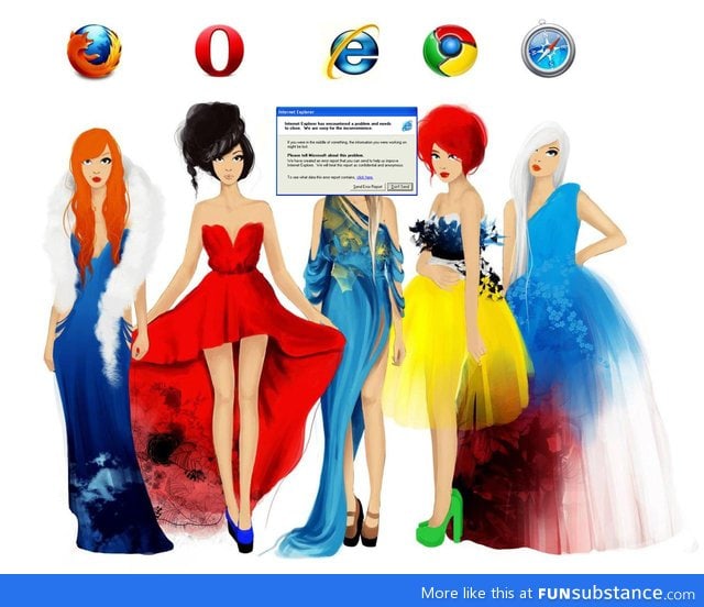 Web browsers imagined as women