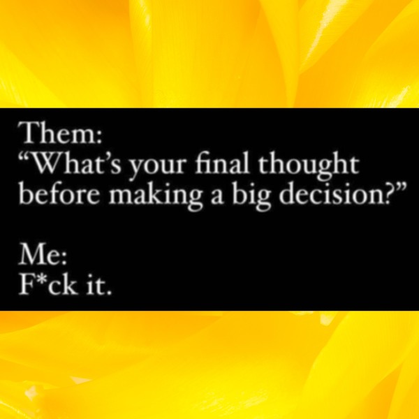 future me loves surprises