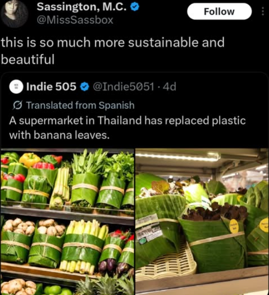 humanity weve invented plastic nature thats cute watch this