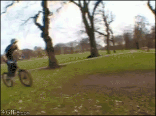 Awesome BMX trick: Backflip off of tree