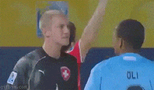 Has to be a red card