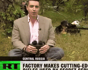 Sniper scares reporter