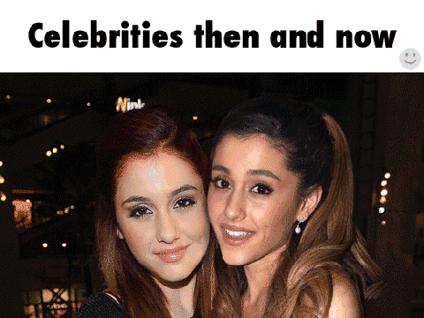 Celebrities then and now