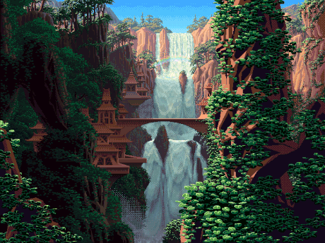 8-bit Waterfall