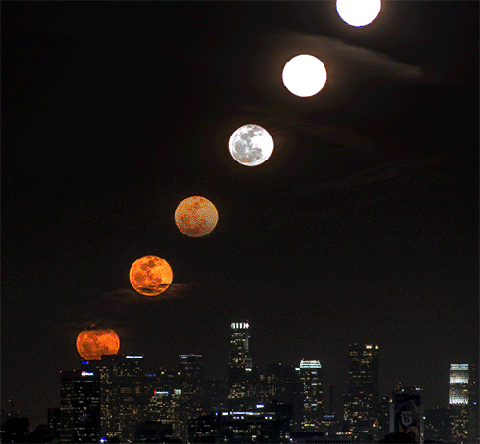 Moonrise over LA