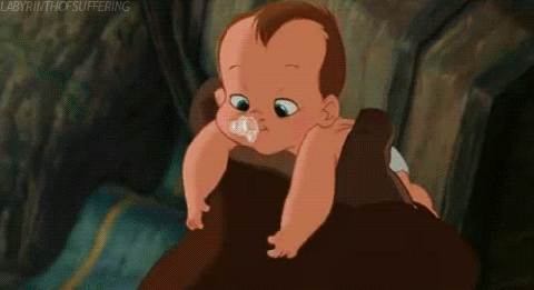 Day 558 of your daily dose of cute: More Tarzan gifs, cuz why not??