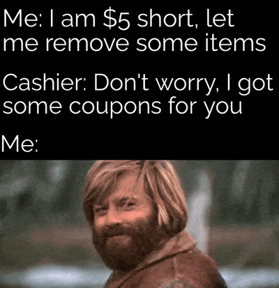 Suddenly the store owes YOU money