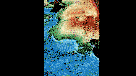 A normal sandbox, but an interactive height map is projected onto it