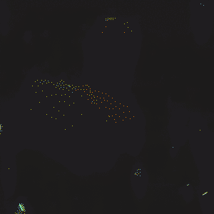 Flying a drone through fireworks