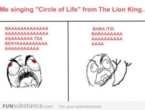 Singing the lion king song