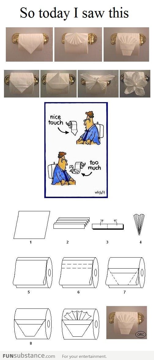Toilet Paper Origami