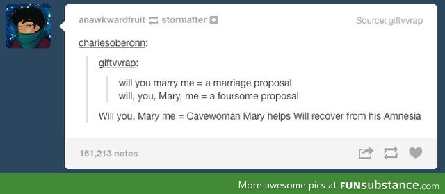 Will, you marry me