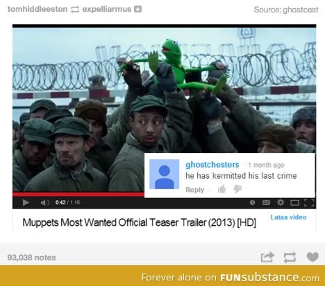 Kermit in the new movie