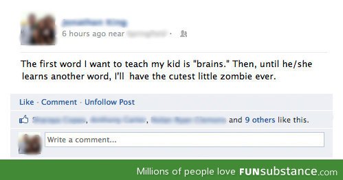 Cutest baby zombie ever