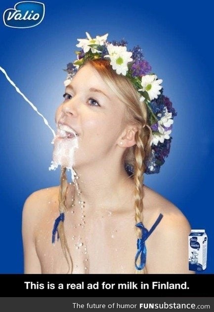 Milk ad in finland