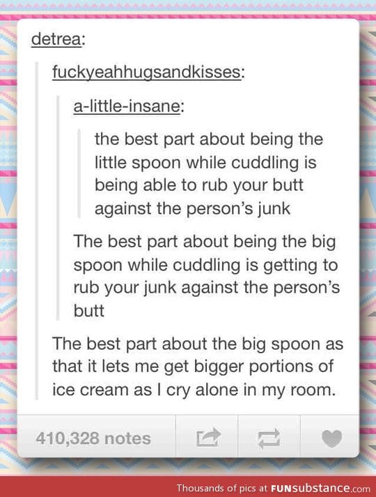 Why being the big spoon is the best