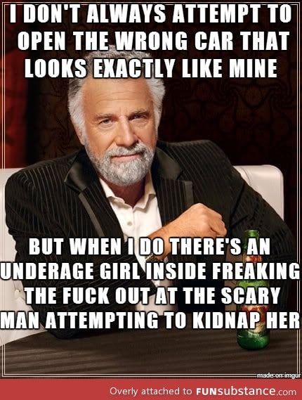 Pretty sure I could register as a s*x offender now