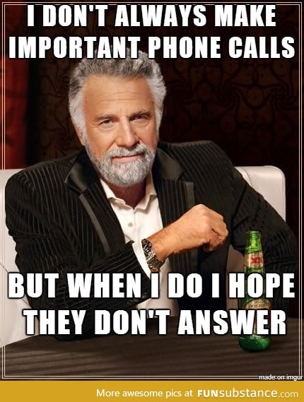 When making phone calls at work