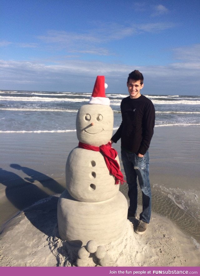 This is how we do snowmen in florida