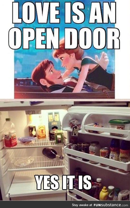 Love is an open door