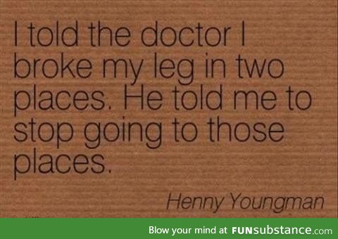 Good doctor advice