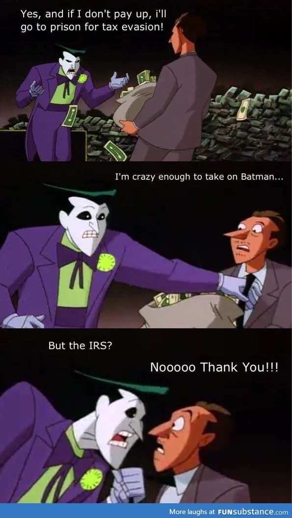 Joker has his priorities straight