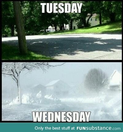 How the weather has been lately...