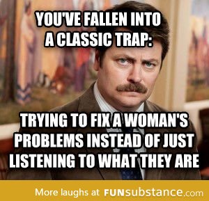 Ron Swanson's relationship advice
