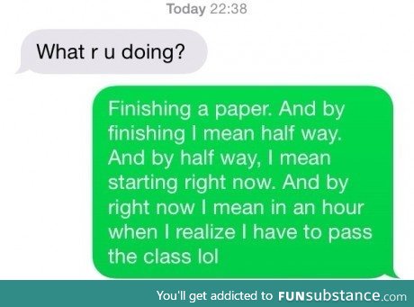 When doing assignments