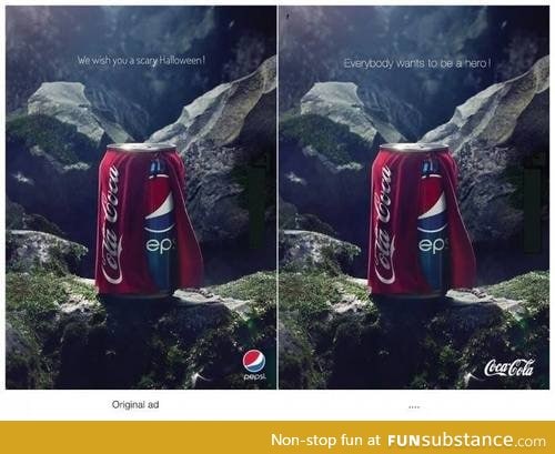 #shotsfired by Pepsi #rocketslaunched by Coke
