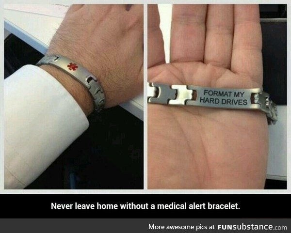 Medical alert bracelet