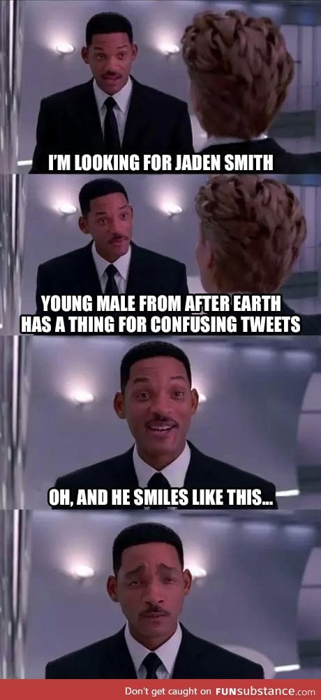 Will Smith looks for Jaden Smith