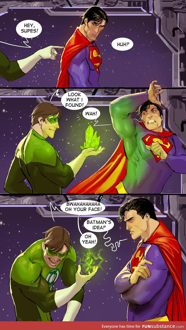 Pranking Superman.