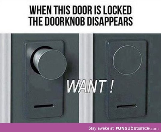 Locked doorknob