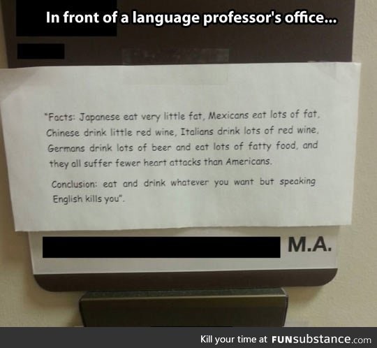 Speaking English kills you