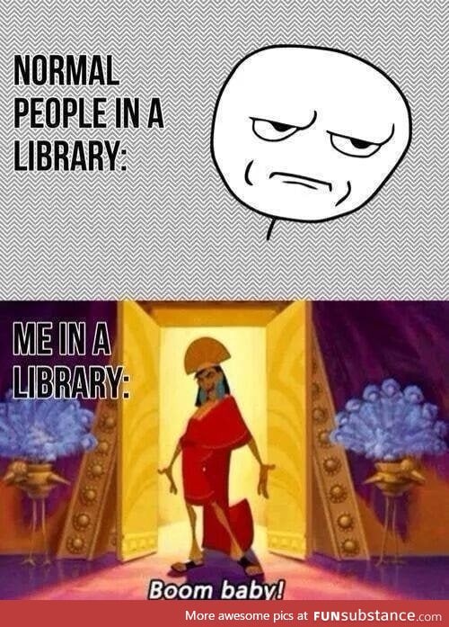 Librarian when she sees me again: "-___-"