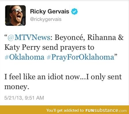 Good old Ricky gervais