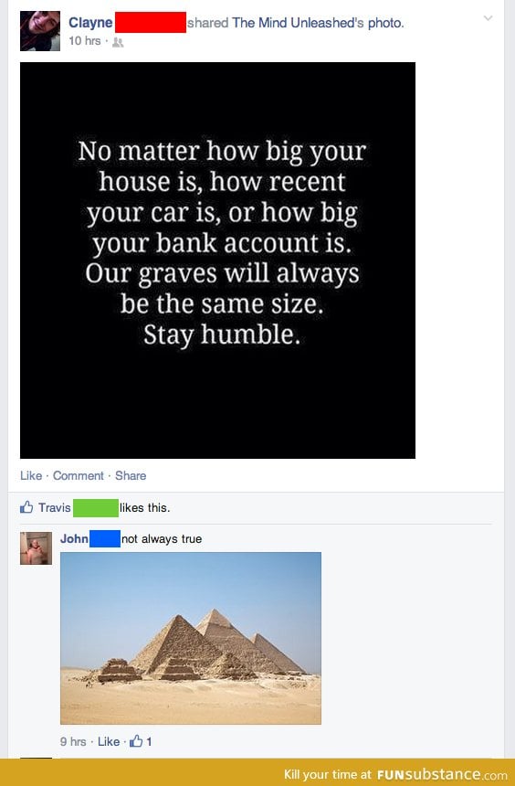 Not always true