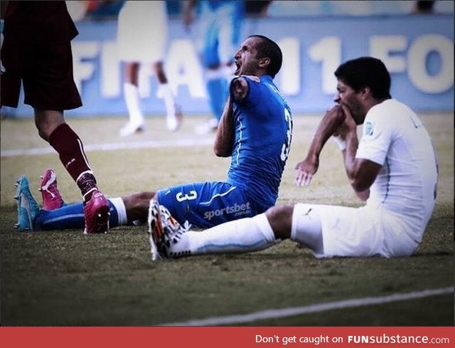 Suarez the zombie footballer at it again