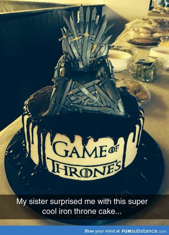 An iron throne cake