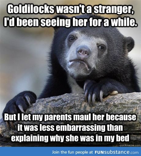 The real reason there is a confession bear....