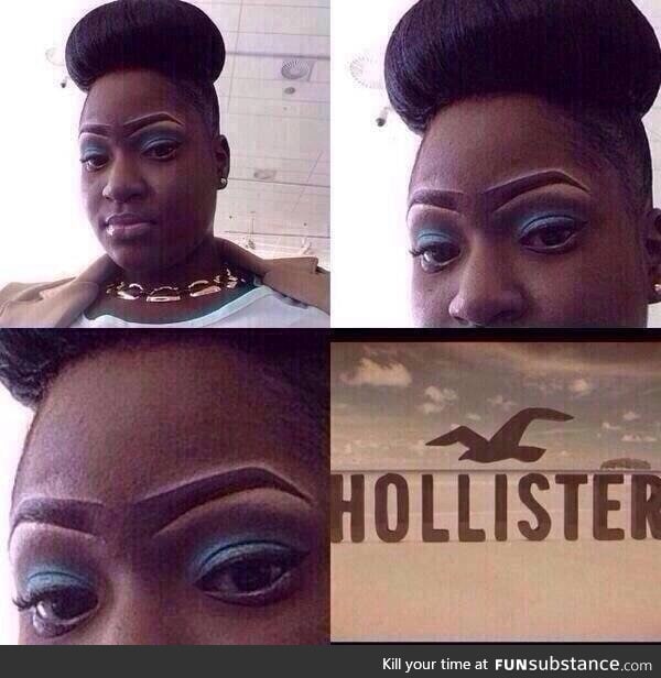 Them eyebrows though...