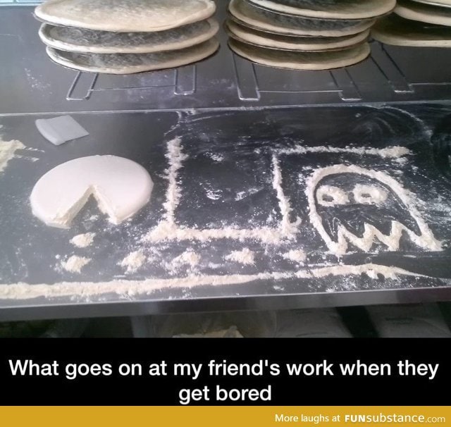 Flour drawing