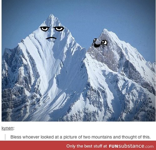 This mountain looks so done