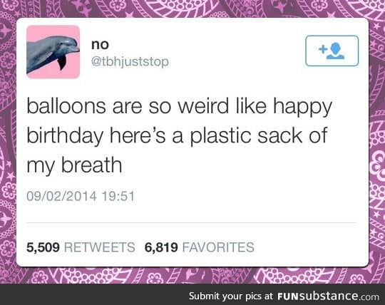 The oddness behind balloons