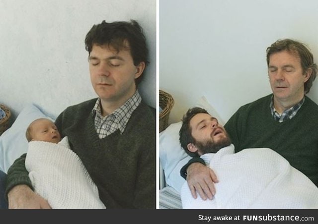 "Honey, just watch the baby a few minutes until I'm done getting ready."